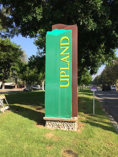 City of Upland sign